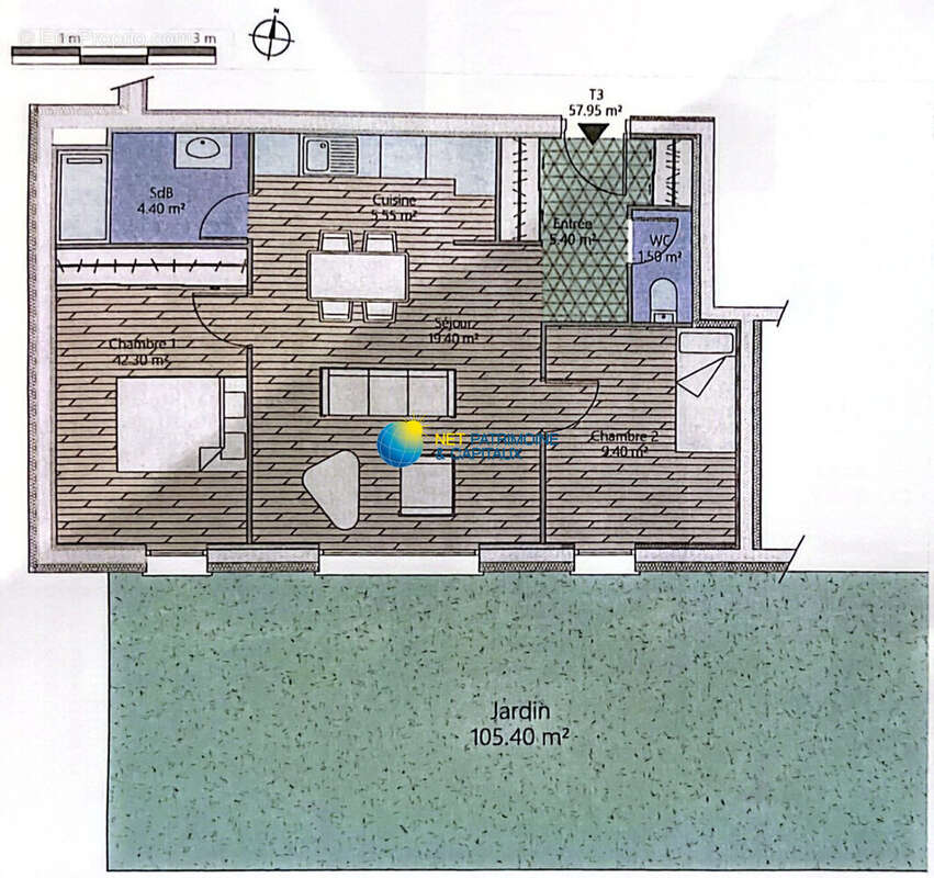 Appartement 57 m² à Marseille-11e  - photo 2