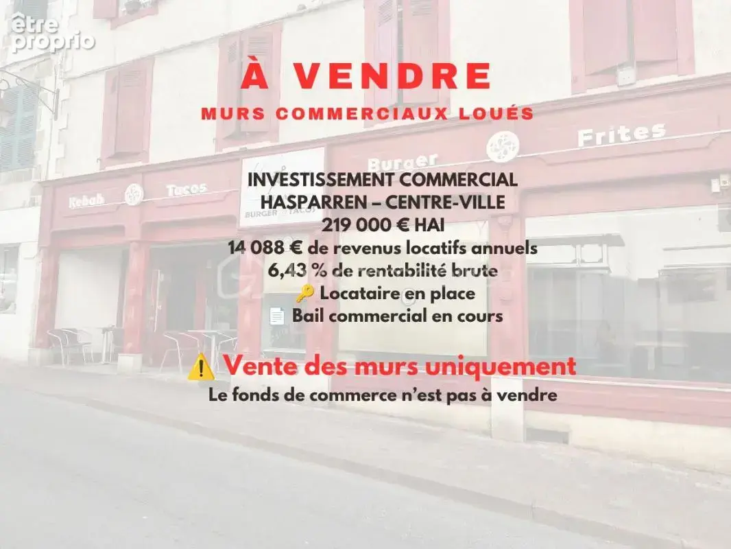 Murs commerciaux occupés à vendre – Hyper-centre d'Hasparren - photo 4