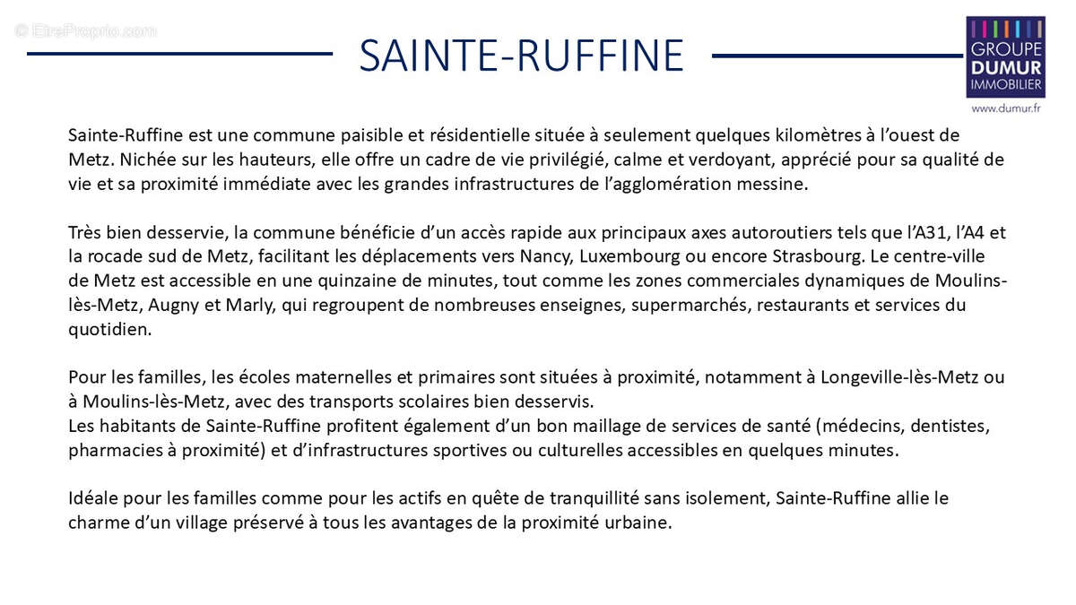 Maison à SAINTE-RUFFINE