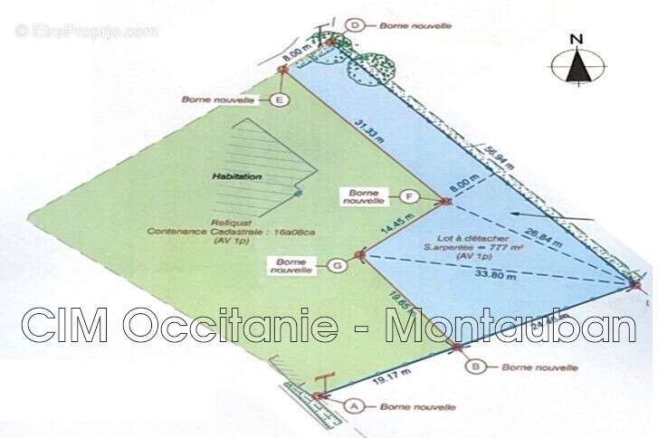 Terrain 750 m² à Albias  - photo 2