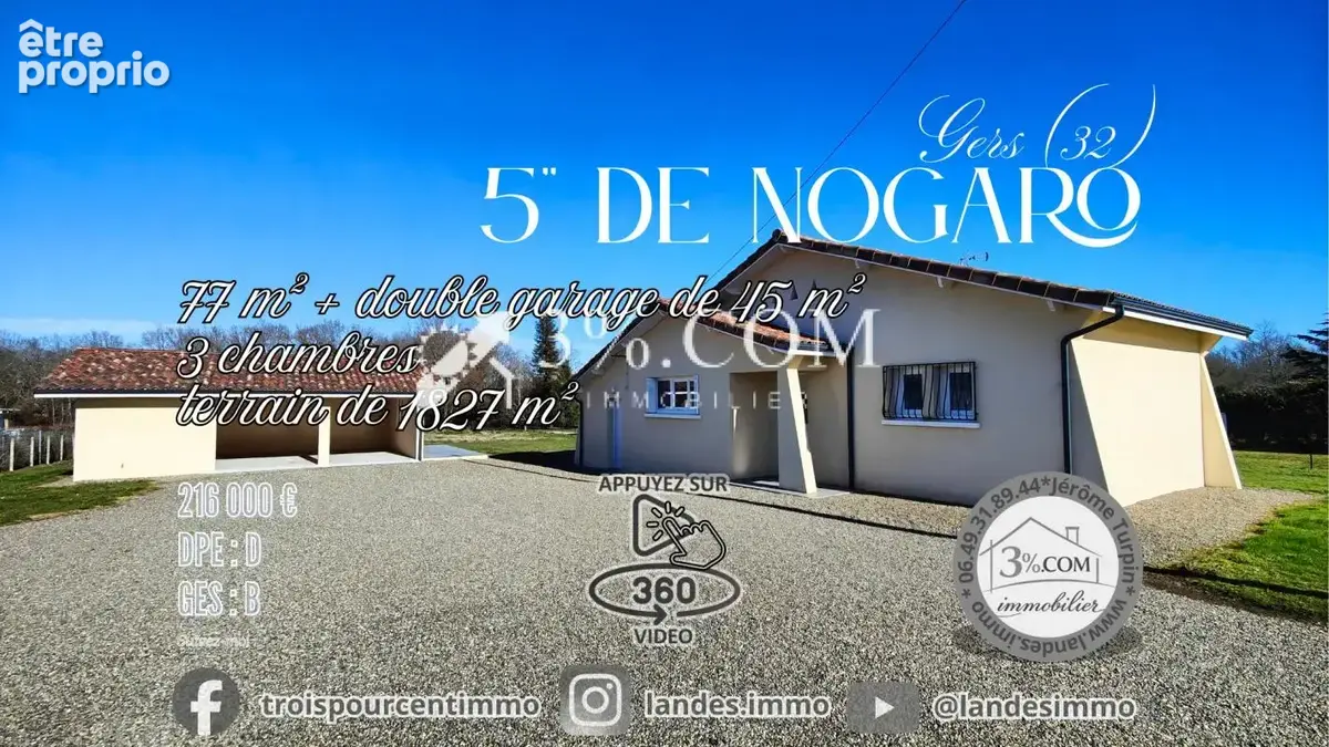 Maison de plain-pied entièrement rénovée aux portes de Nogar - photo 2