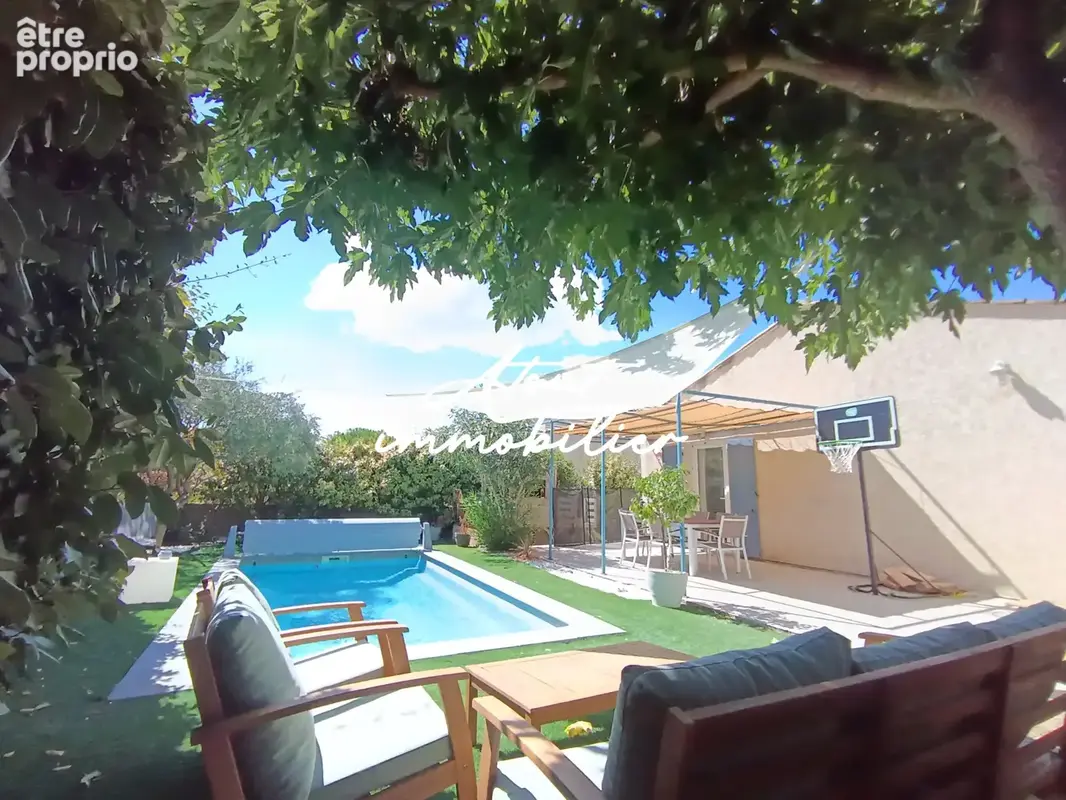 Villa plain pied 107 m2 , 4 chambres avec piscine à Vendemian . - photo 10