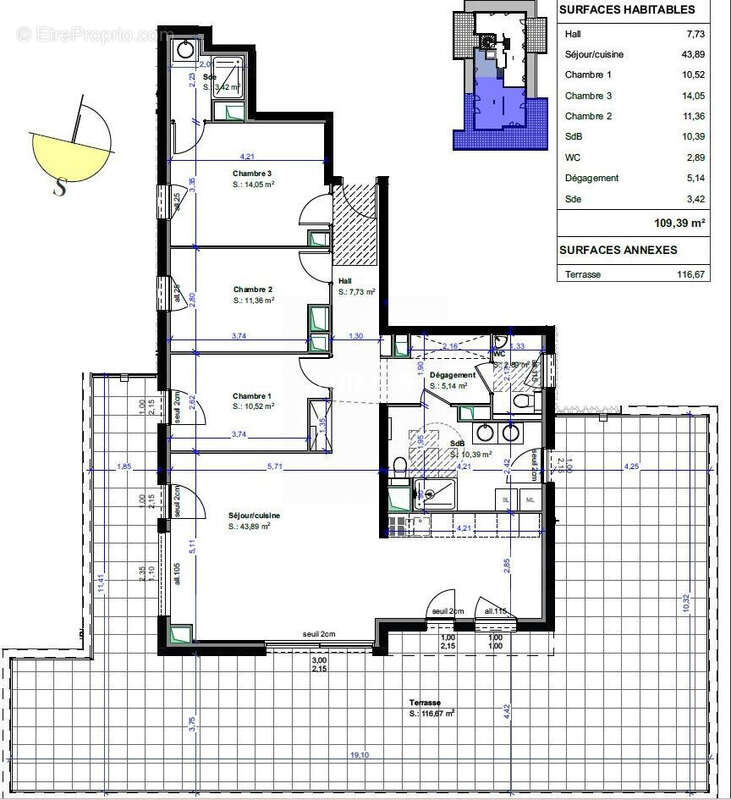 Appartement 109 m² à Pfastatt  - photo 2
