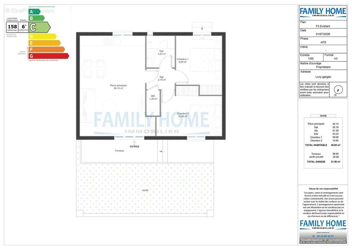 Appartement à LIVRY-GARGAN