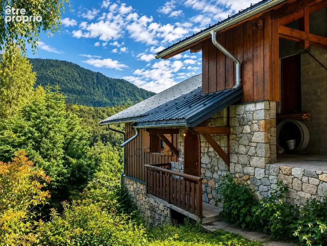 Chalet savoyard avec vue panoramique, terrasse et double garage - photo 11