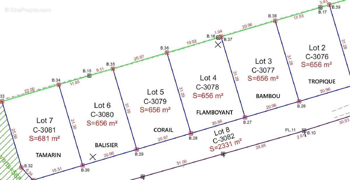 Terrain à LE ROBERT