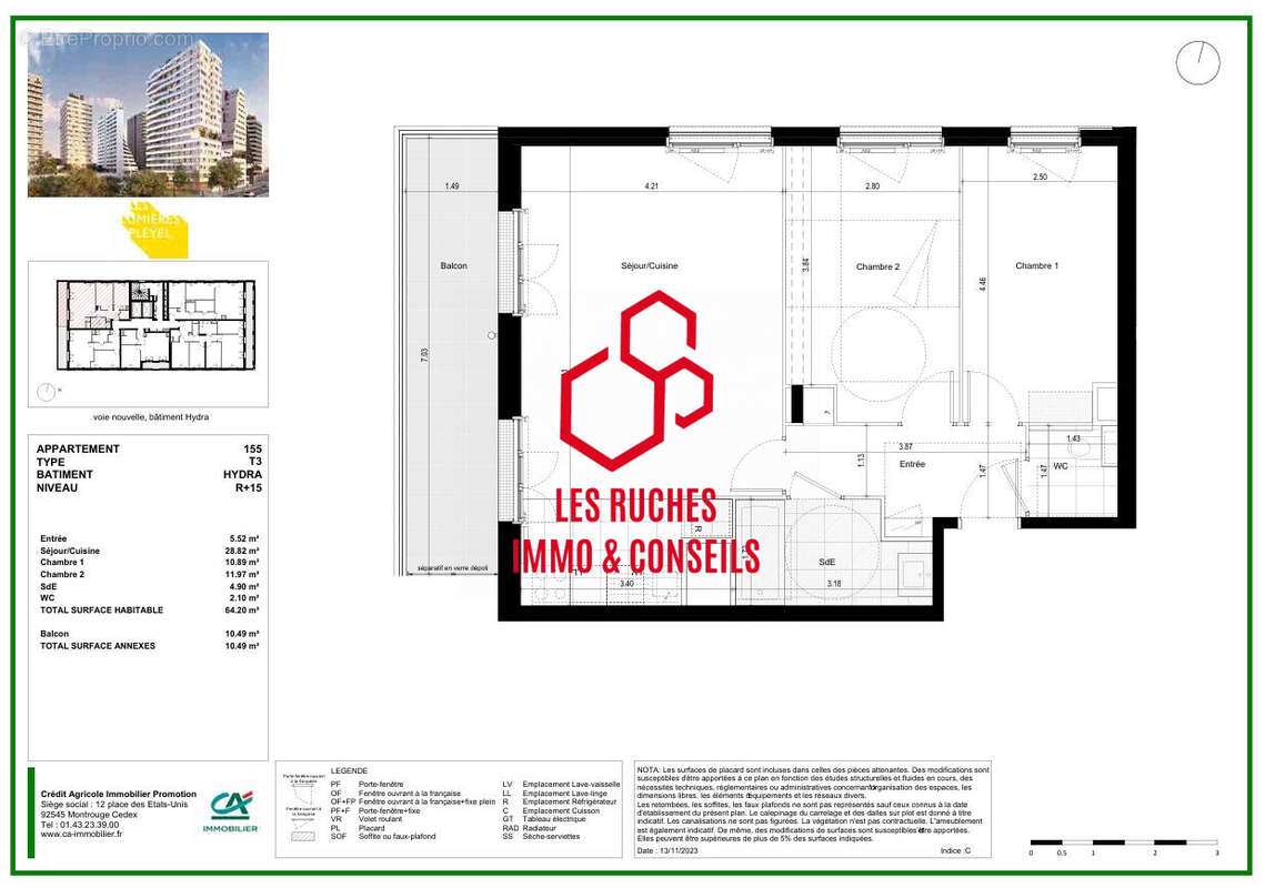 Appartement à SAINT-DENIS