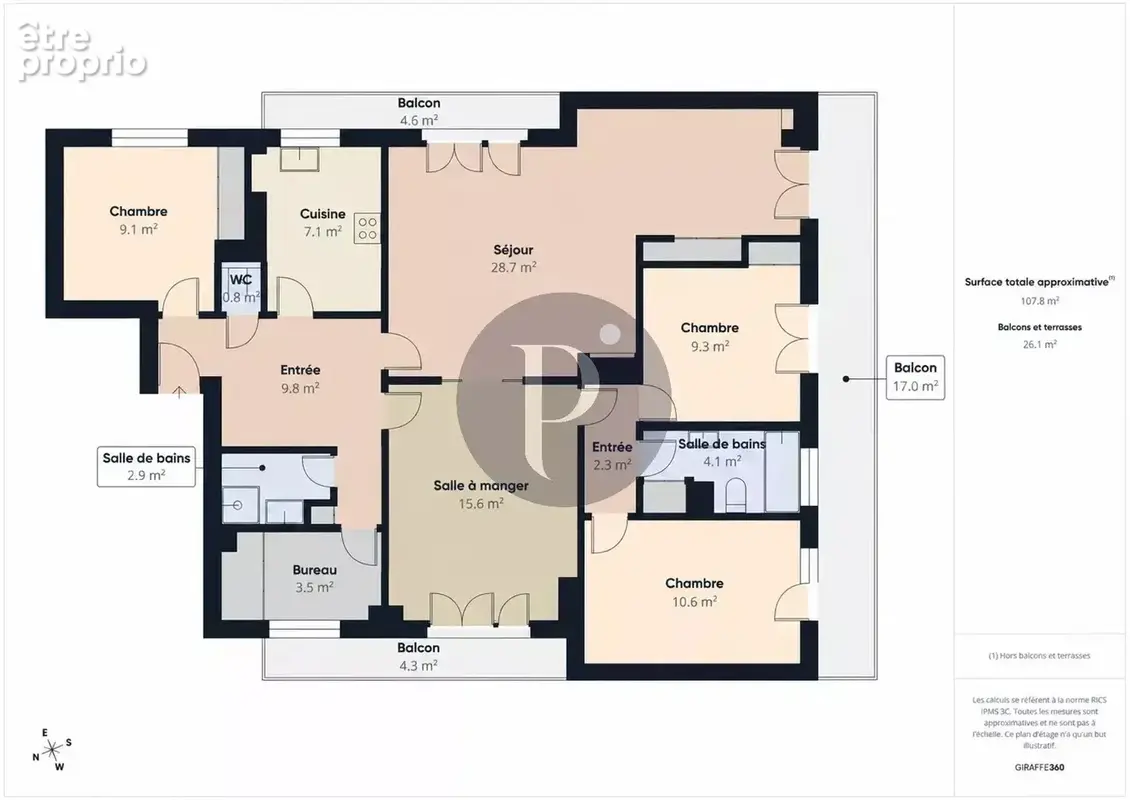 Appartement 5 Pièces 3 ou 4 chambres Musiciens - Roosevelt - photo 17