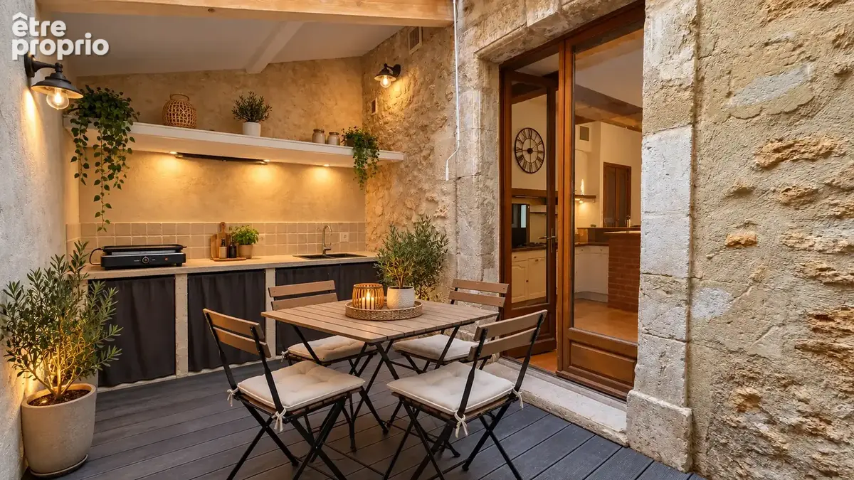 Maison de village t5 de 179m2 de 3 niveaux avec terrasse et son coin cuisine d'ete - photo 3