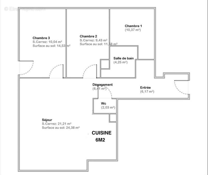 Le perreux-sur-marne – vue exceptionnelle sur la marne – 2 min rer a – 4 pièces 75 m² – dernier étage – ascenseur – balcons – pa - photo 6