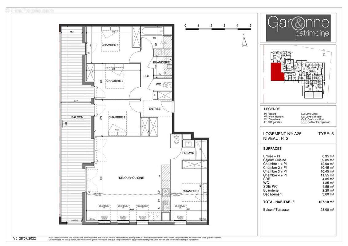Appartement 5 pièces 107m² avec grande terrasse à Escalquens - photo 3