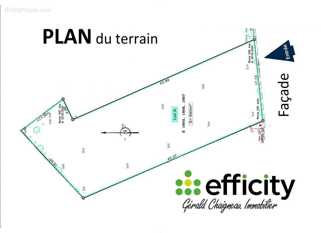 Terrain 840 m² à Saint-Colomban  - photo 3
