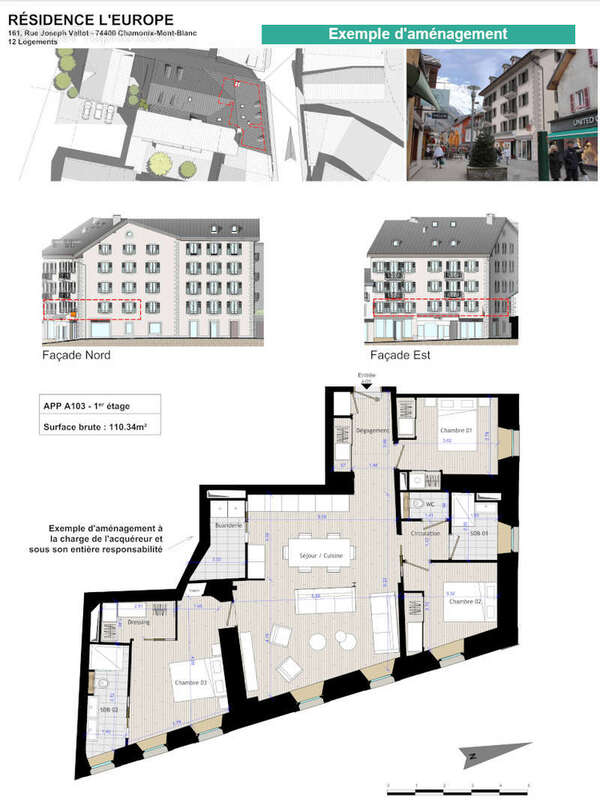 Appartement à CHAMONIX-MONT-BLANC