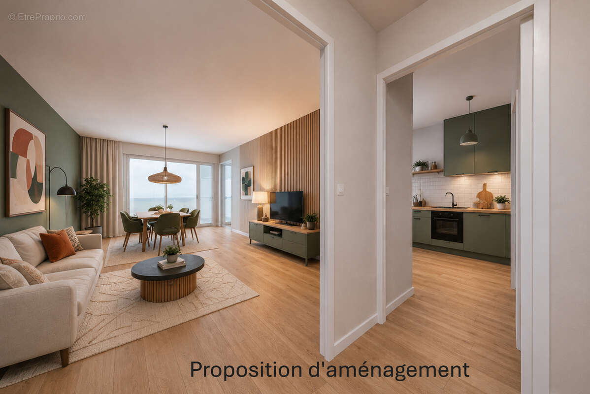 Grand T2 de 61 m²  Dijon Monchapet à rafraichir - photo 5