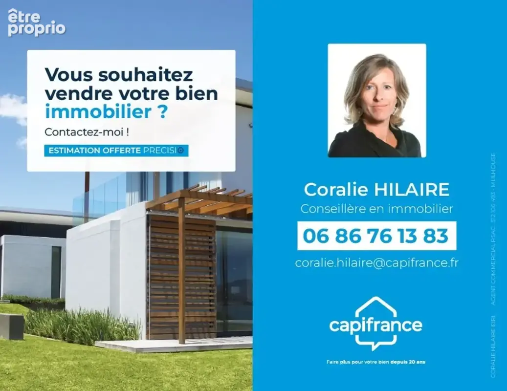 Dpt Haut-Rhin (68), à vendre  appartement T2 de 55,42 m²  :  Bel appartement en Dernier Étage avec Balcon couvert Orienté Sud - photo 8