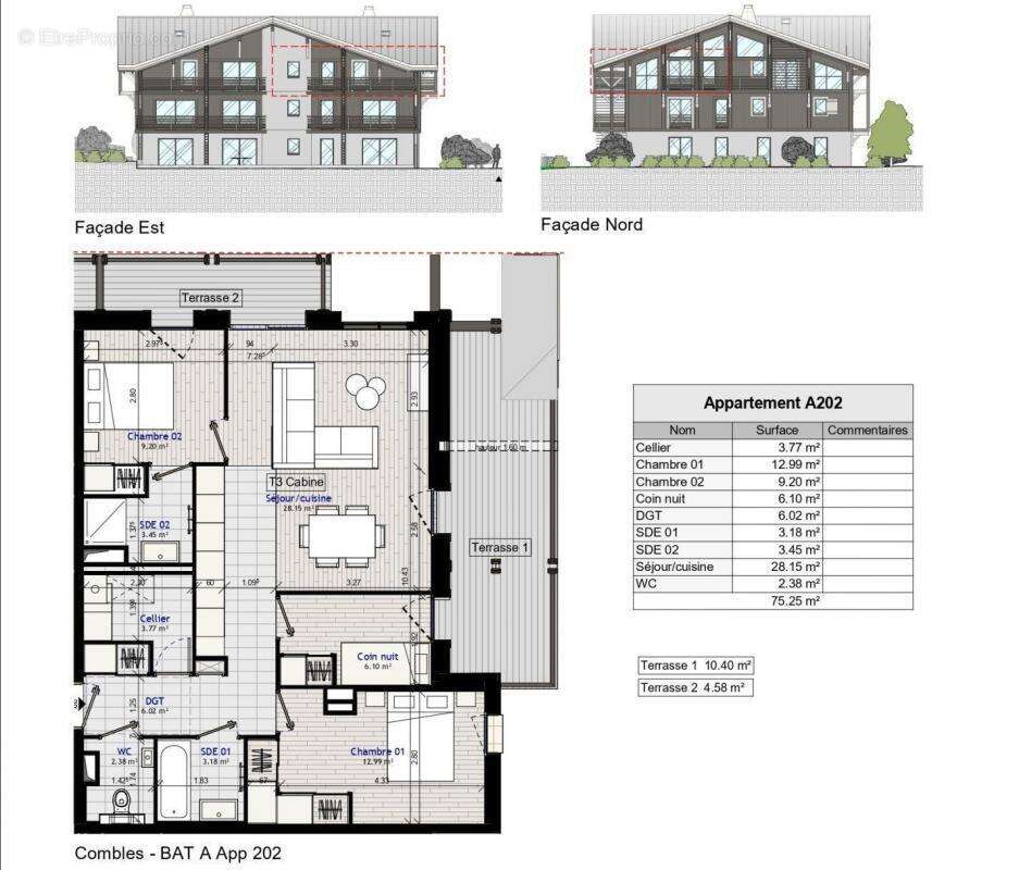 Appartement à MORILLON