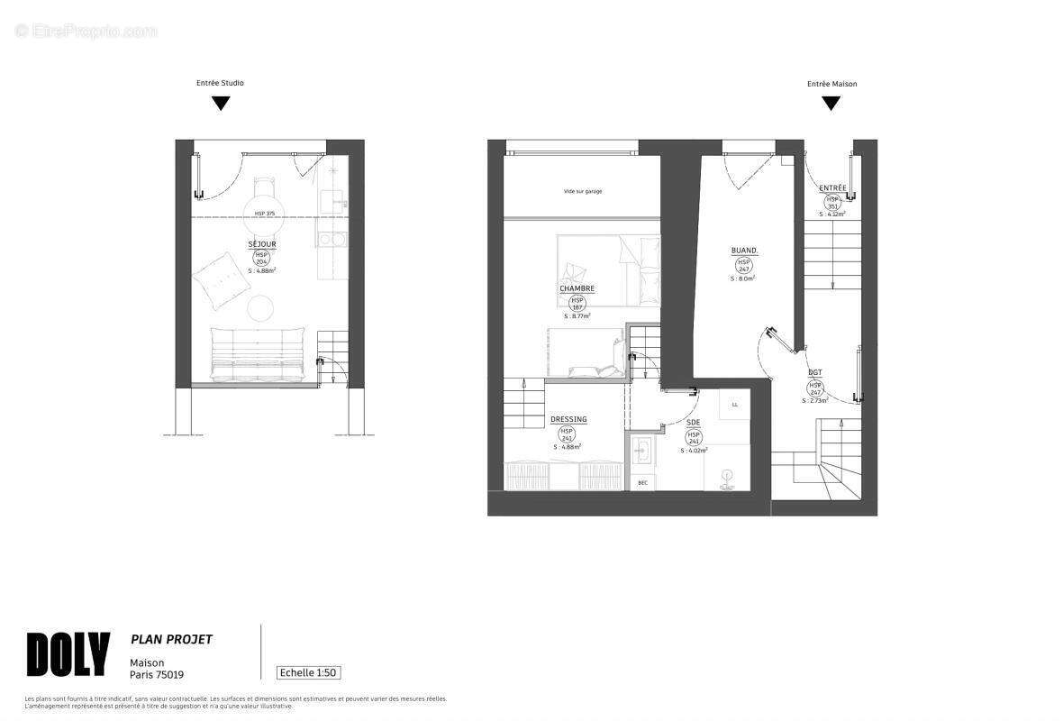 Exclusivité doly - maison avec jardin + studio indépendant  - quartier de la mouzaïa - 75019 - photo 4