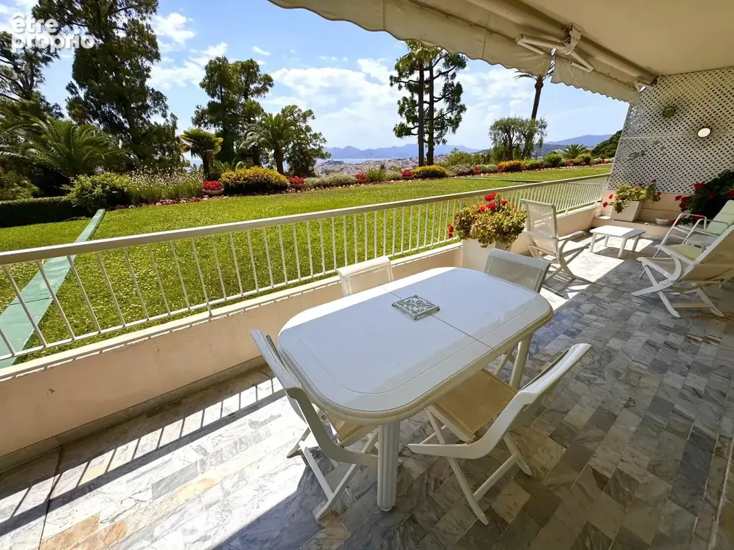 Cannes Vente 3/4 pièces au calme absolu vue mer - photo 2