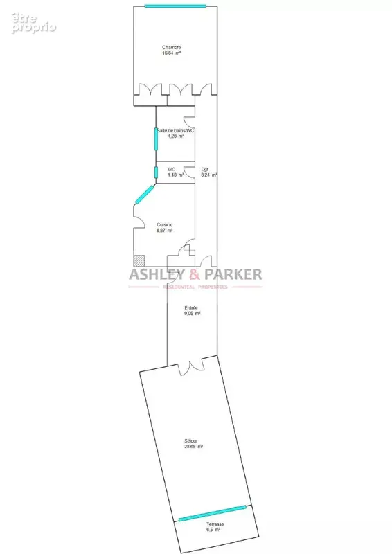 Appartement 2 pieces - photo 13