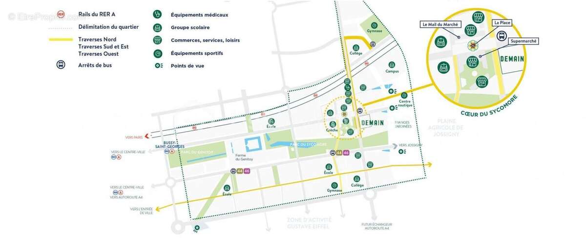 Appartement à BUSSY-SAINT-GEORGES