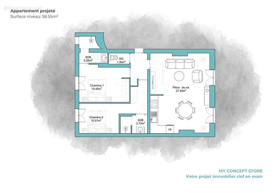 Appartement à LEVALLOIS-PERRET