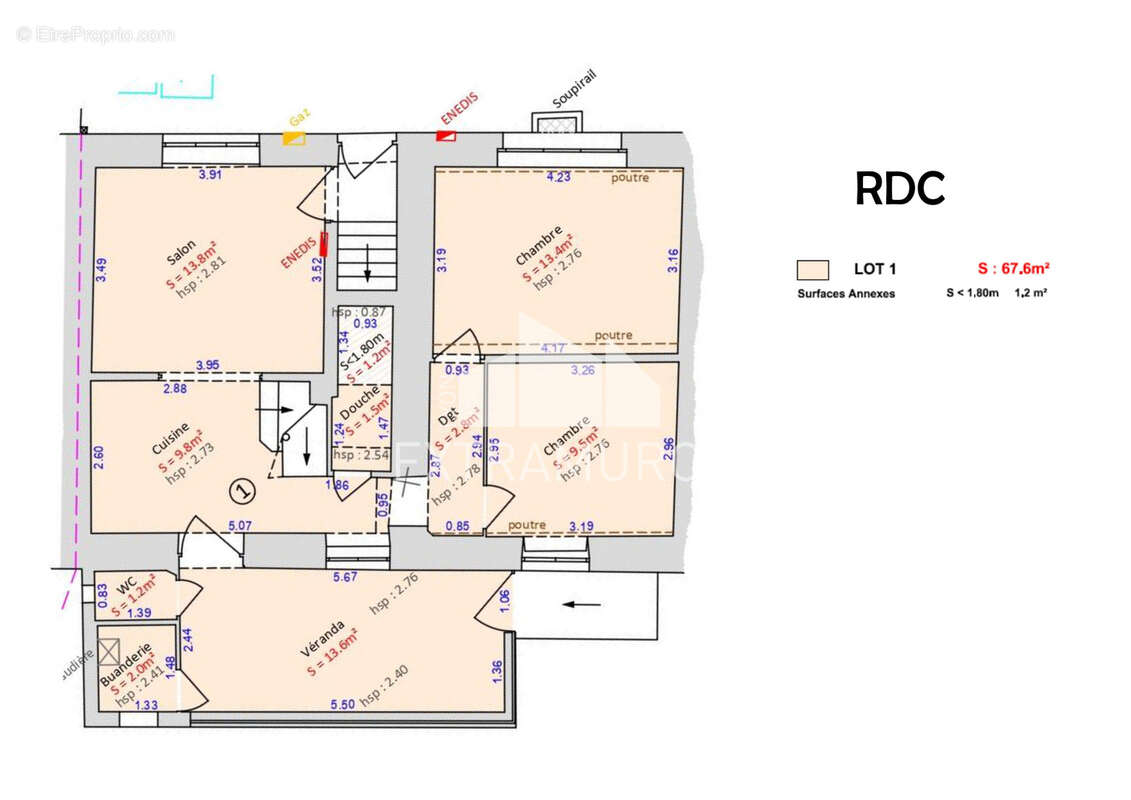 Appartement à SOURCIEUX-LES-MINES