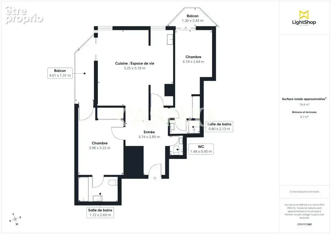 Vente Appartement 3 pièces de 74m² - 92300 Levallois-Perret - photo 13