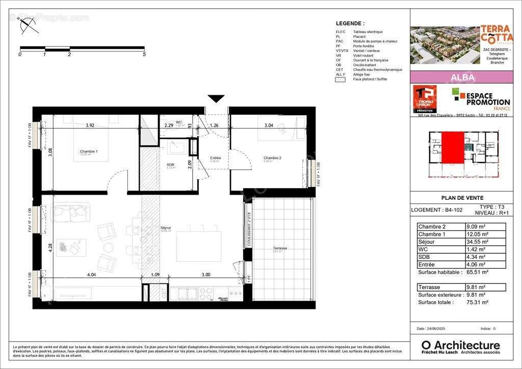 Appartement à TETEGHEM