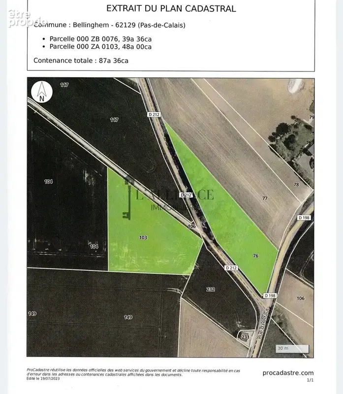 Photo Terrain à Inghem au prix de 114 832€