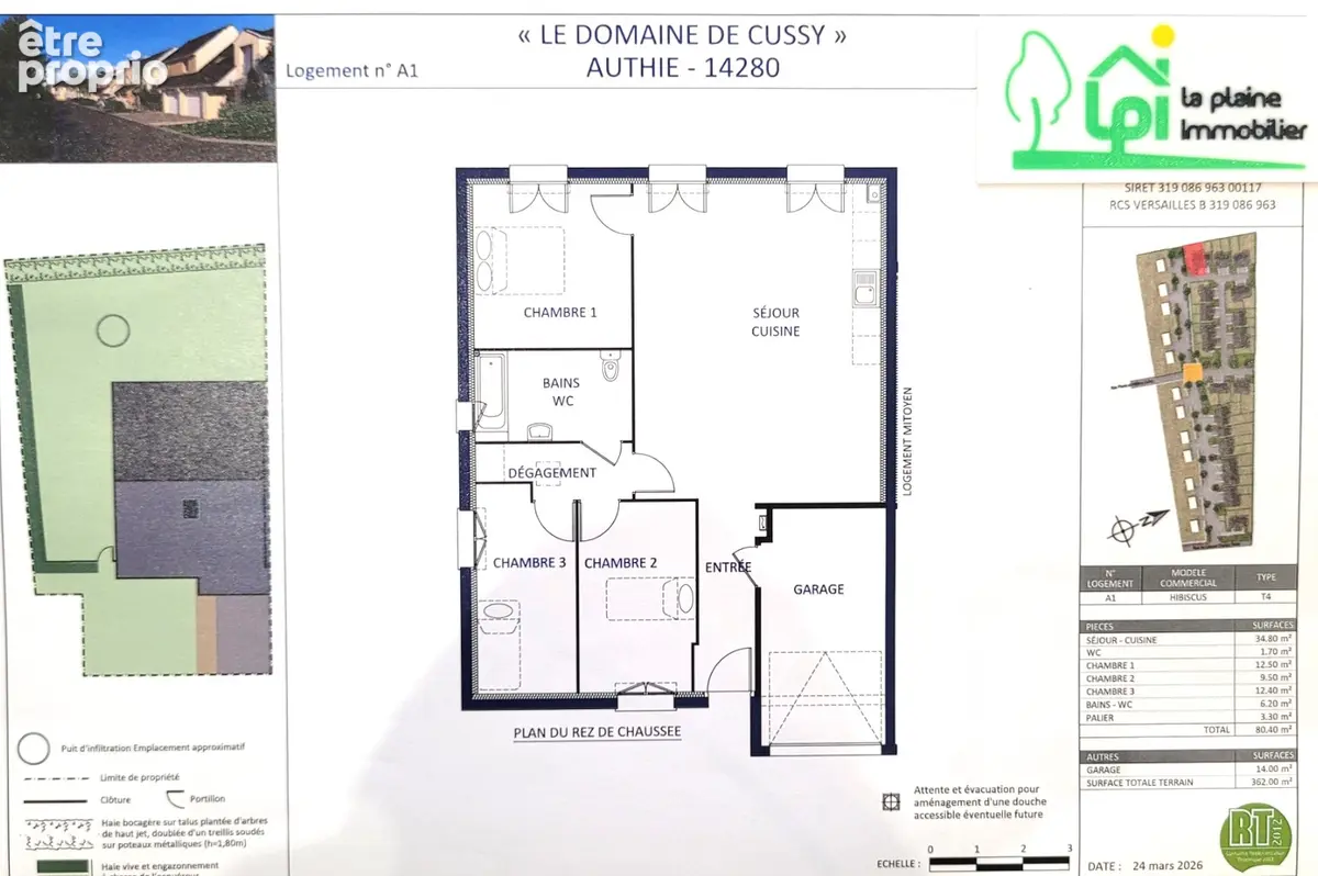 A réserver maison de PLAIN PIED de 4/5 pièces avec garage sur un terrain de 362m² - photo 2