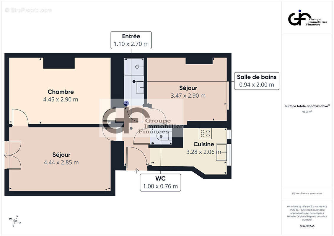 Appartement à PARIS-16E