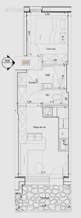 Appartement à LES ALLUES