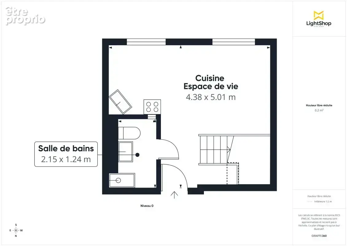 Studio avec mezzanine - Entièrement rénové - Cours de Vincennes - photo 11