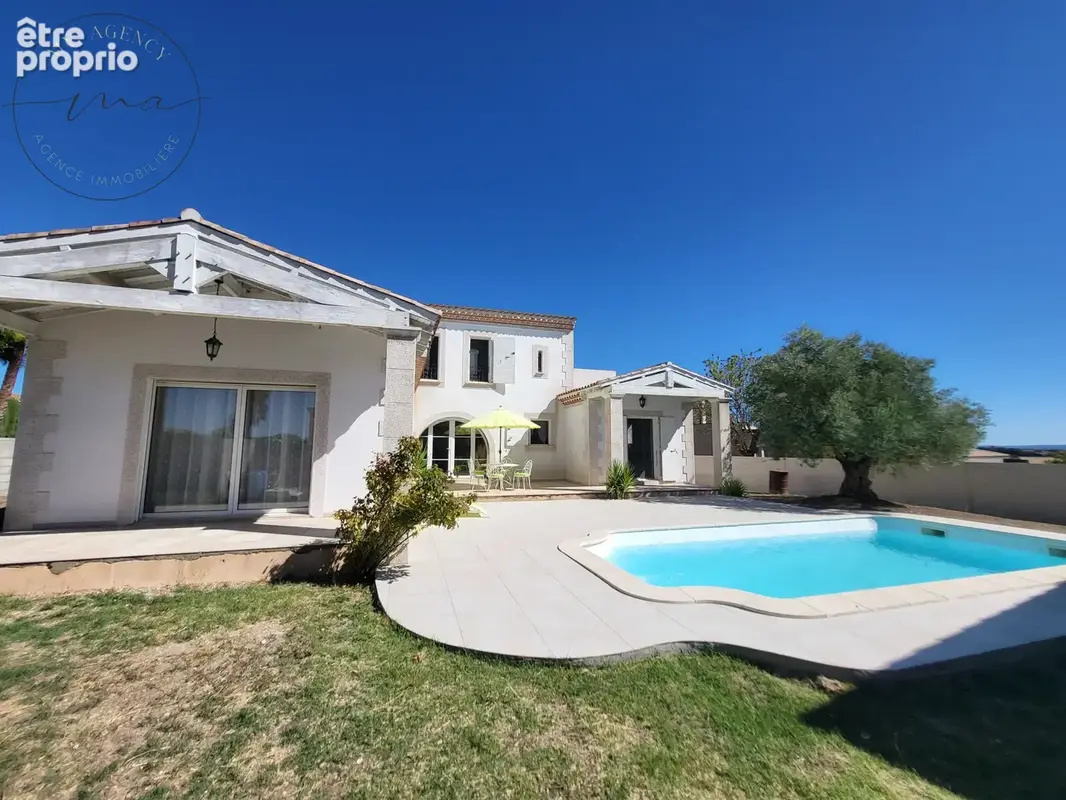Caux - Proche Pézenas -Élégante villa de 175 m2, 4 chambres, piscine, garage, terrain clos de 855 m2 - photo 2