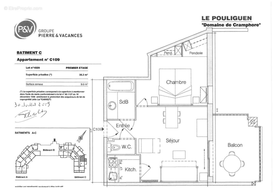 Appartement à LE POULIGUEN