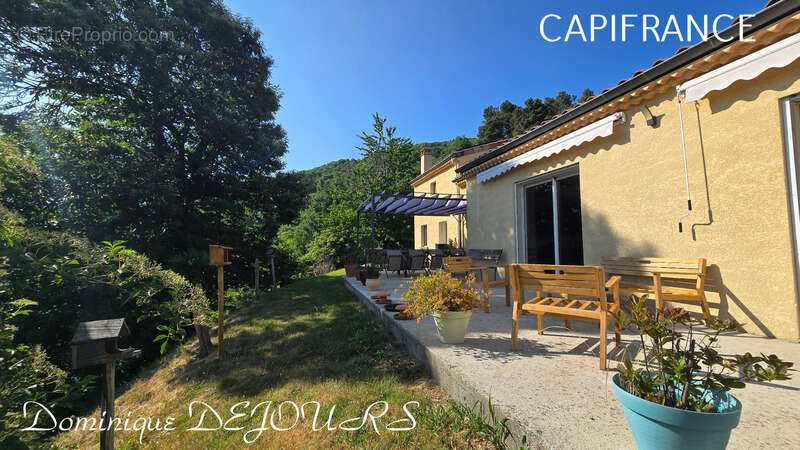 En Ardèche, à Issamoulenc - Maison de plain-pied avec vue dégagée sur la nature luxuriante - grand séjour - 4 chambres - photo 5