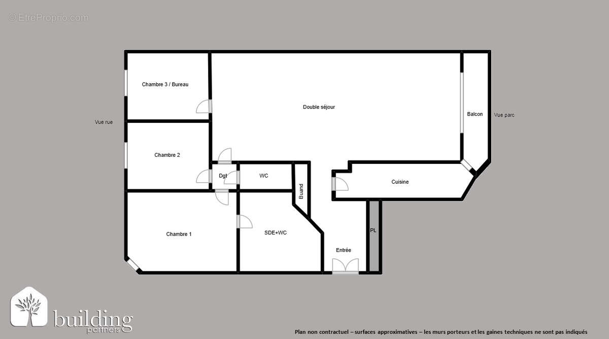 Courbevoie Hôtel de Ville - Appartement 4 pièces de 81.09 m² et un balcon de 5.17 m² - photo 2