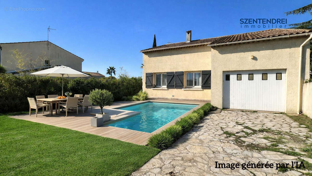 À vendre maison T6 avec garage à Valergues - Maison à VALERGUES