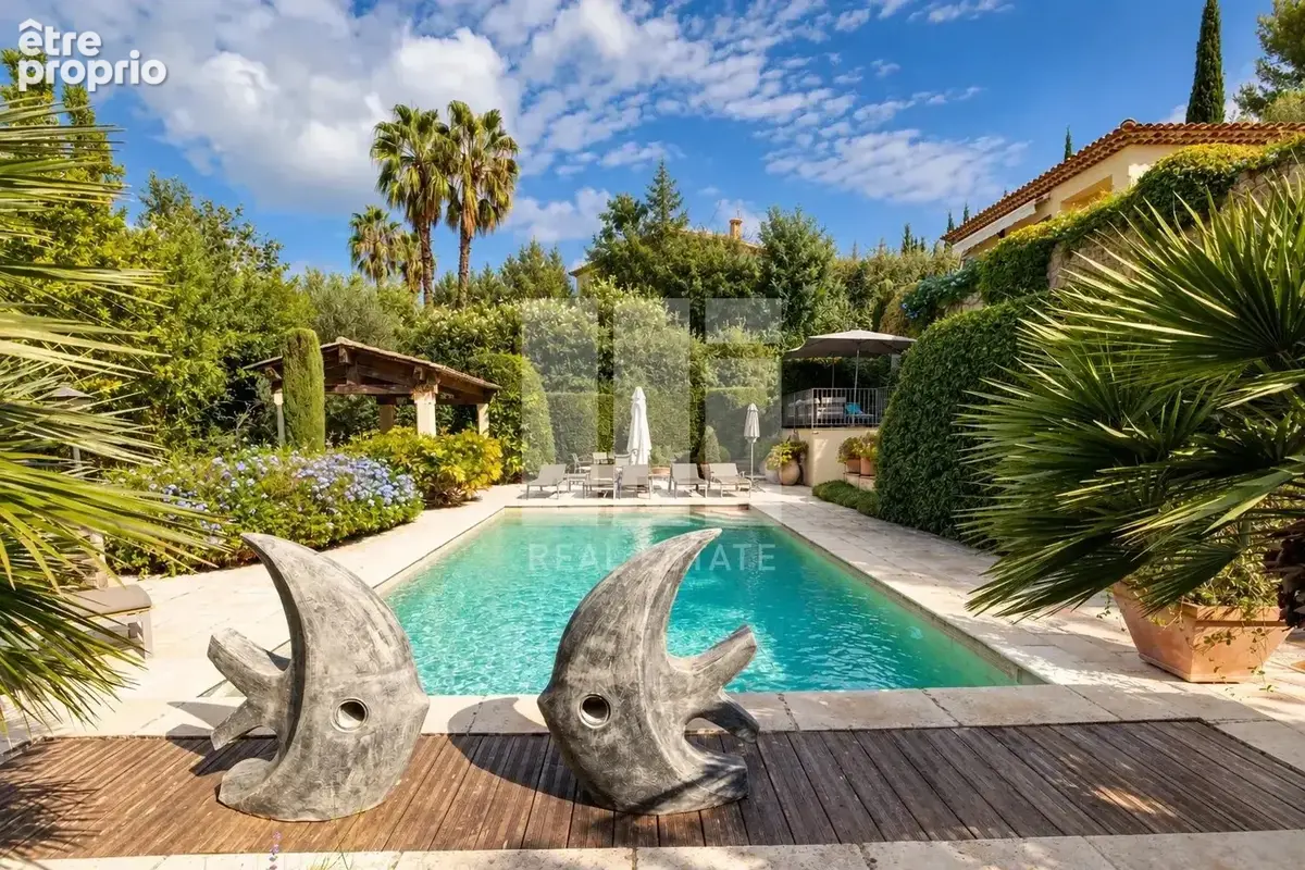 Mougins : village a pied - au calme - magnifique villa provençale 5 ch - photo 4
