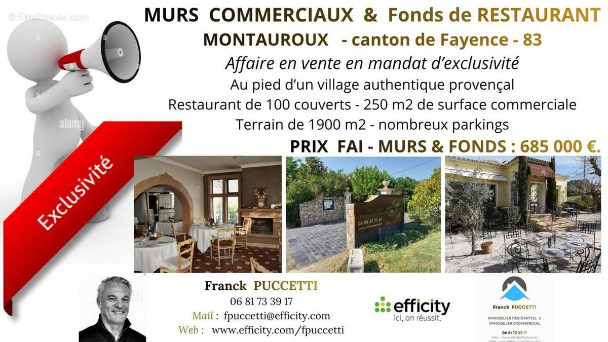 Commerce à MONTAUROUX