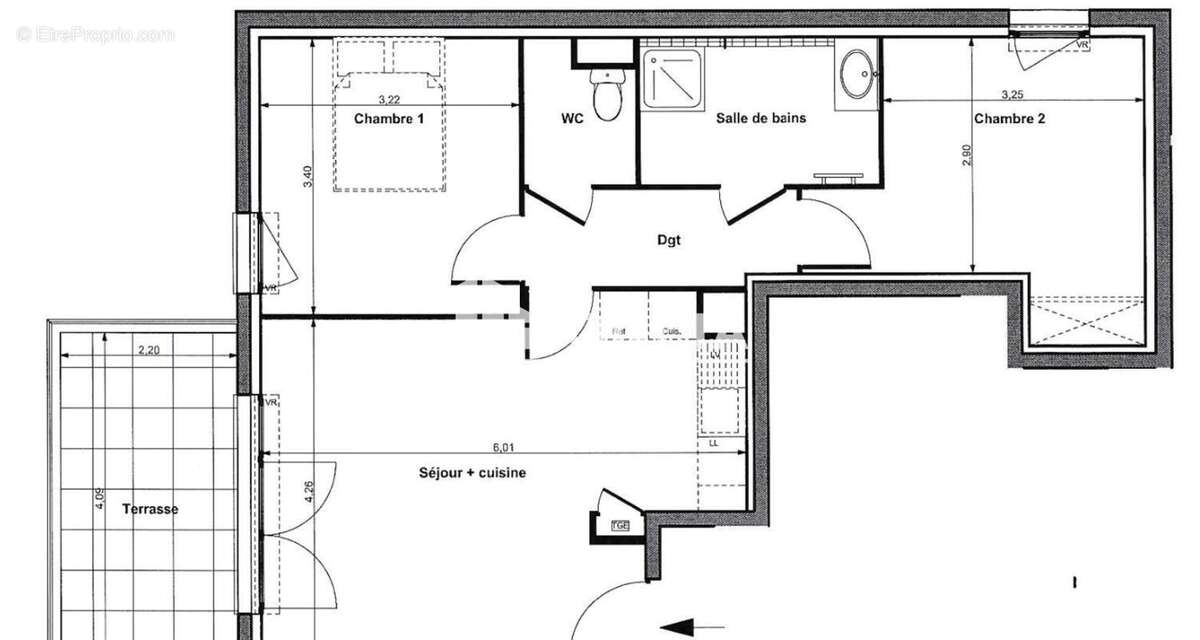 A VENDRE - CHARTREUX - Appartement récent T3 avec terrasse et box - photo 11