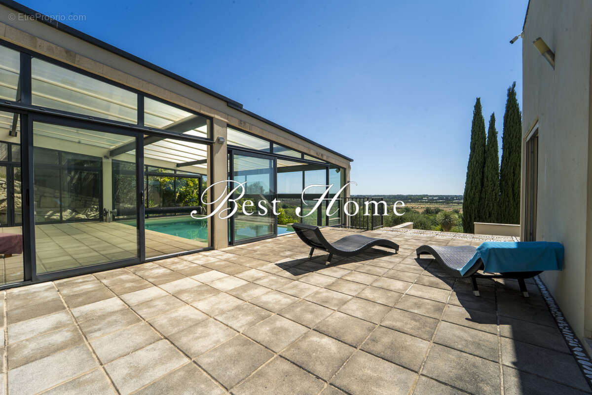 Vue exceptionnelle , Vente au coeur de la  Camargue gardoise , Villa d architecte + superbe terrain a batir - photo 22
