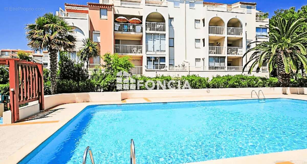 CAP D AGDE: Secteur richelieu, T3, parking, ascenseur et piscine - photo 9