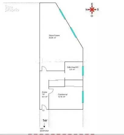 Appartement 2 pieces centre carnoles - photo 10