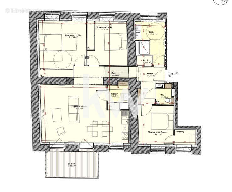 Appartement 97 m² à Saint-Etienne  - photo 5