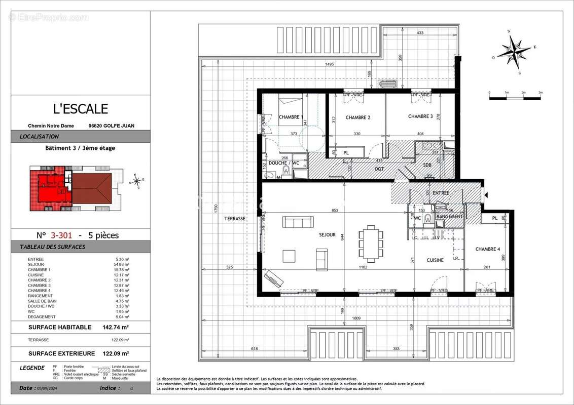 Appartement à VALLAURIS