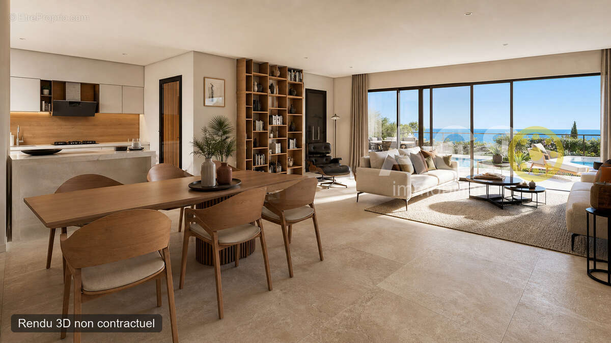 Sainte-Maxime - Appartement T3 de 78 m² avec jardin et terrasse et aperçu mer - 200m de la plage - photo 2