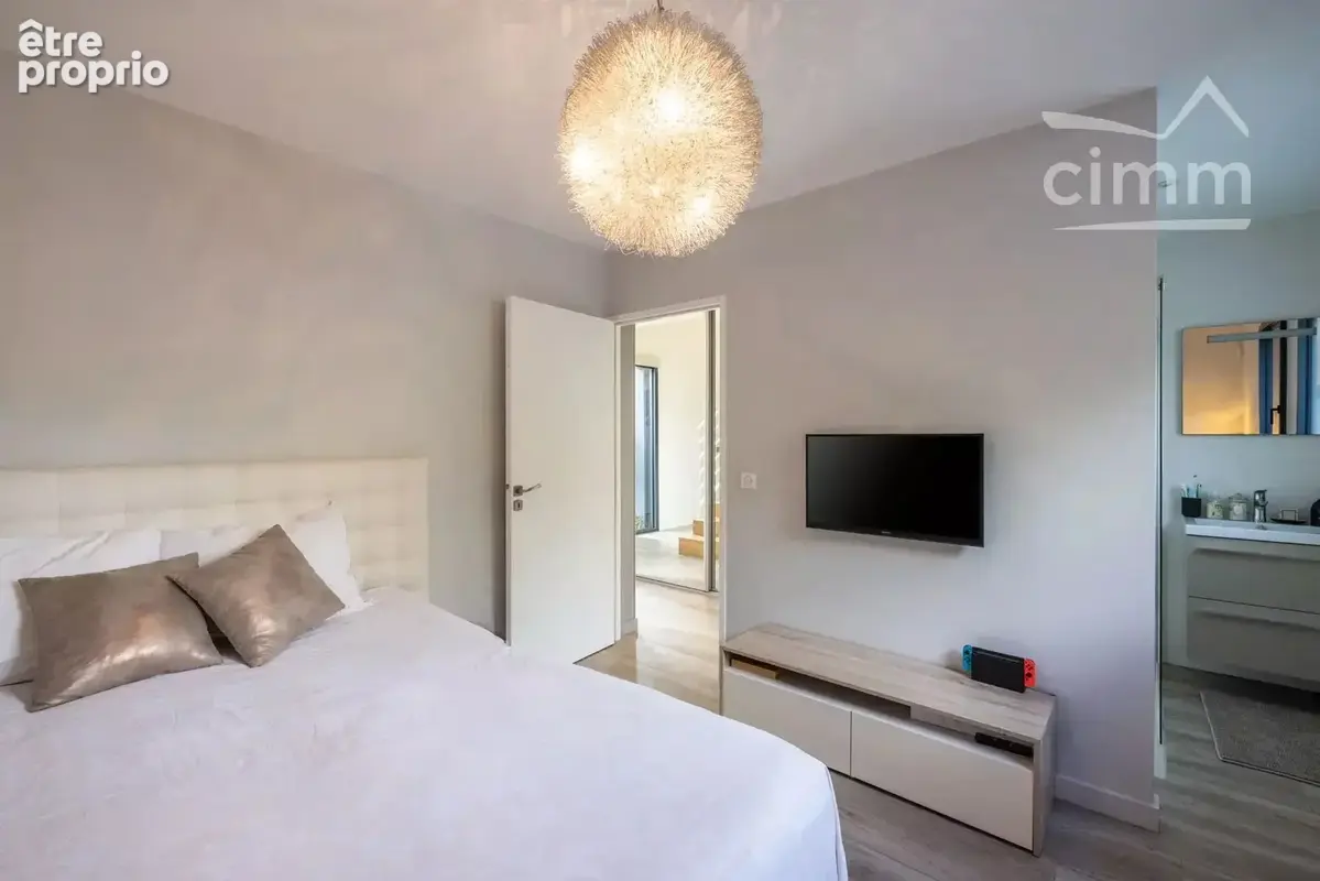 Saint-ismier — maison d’architecte contemporaine avec piscine chauffée, climatisation et vue belledonne - photo 8