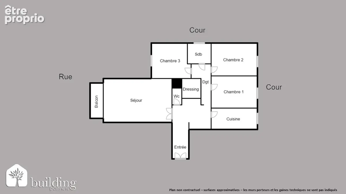 Évangile Paris 18ème - Appartement 4 pièces 83,18 m² - photo 2