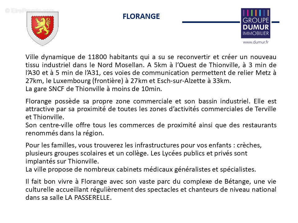 Appartement à FLORANGE